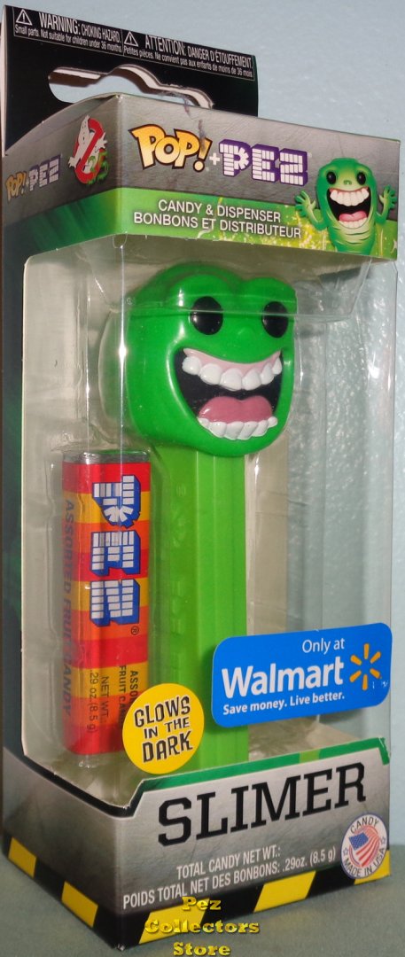 (image for) Ghost Busters Exclusive GITD Slimer POP!+PEZ - Click Image to Close