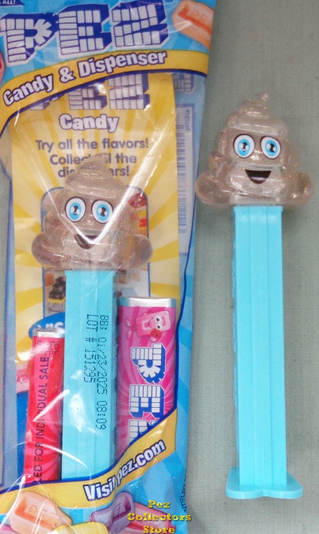 (image for) 2020 Crystal Glitter Poop Emoji Pez MIB