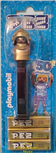 (image for) Euro Exclusive Limited Ed. 50th Anniversary Playmobil Golden Knight Pez MOC