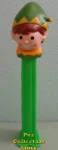 2014 Christmas Green Elf With Yellow Trim Pez Loose