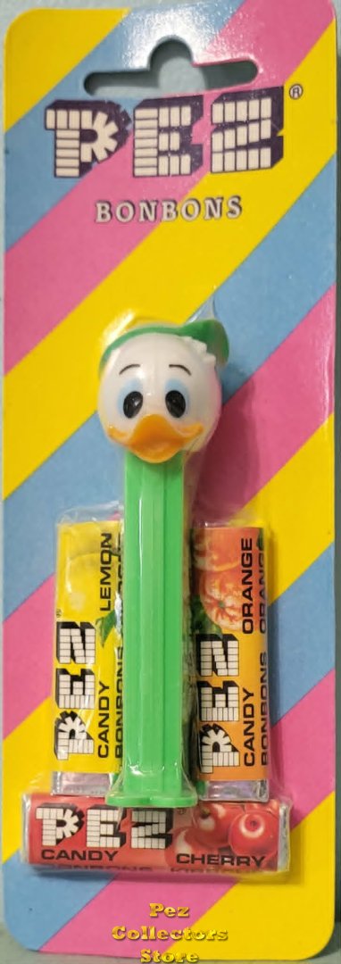 (image for) Green Nephew Pez Louie Mint on Euro Striped Card