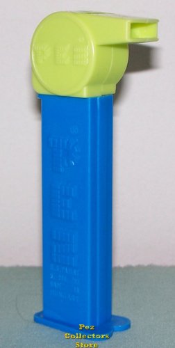 (image for) Coach Whistle Pez Mono Green on Blue Loose