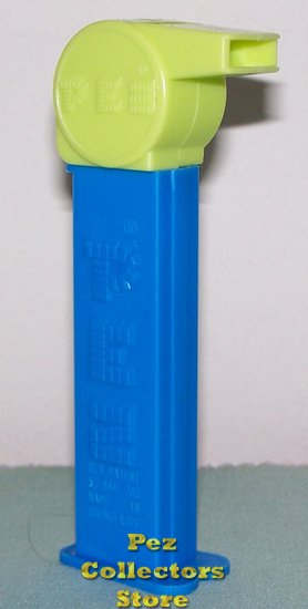 (image for) Coach Whistle Pez Mono Green on Blue Loose
