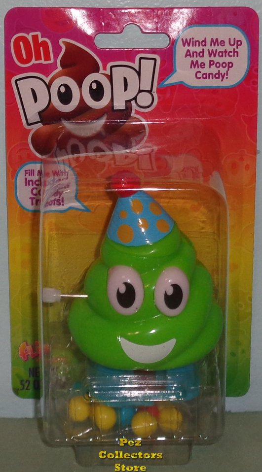 (image for) Oh Poop! Green Poop Party Hat Wind-up Walking Pooper MOC