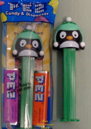 (image for) 2016 Green Penguin Christmas Pez MIB