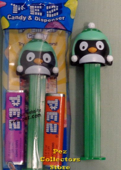 (image for) 2016 Green Penguin Christmas Pez MIB - Click Image to Close