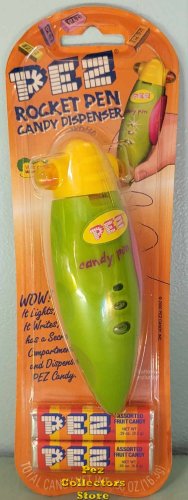 (image for) US Green Pez Rocket Pen Retired MOC