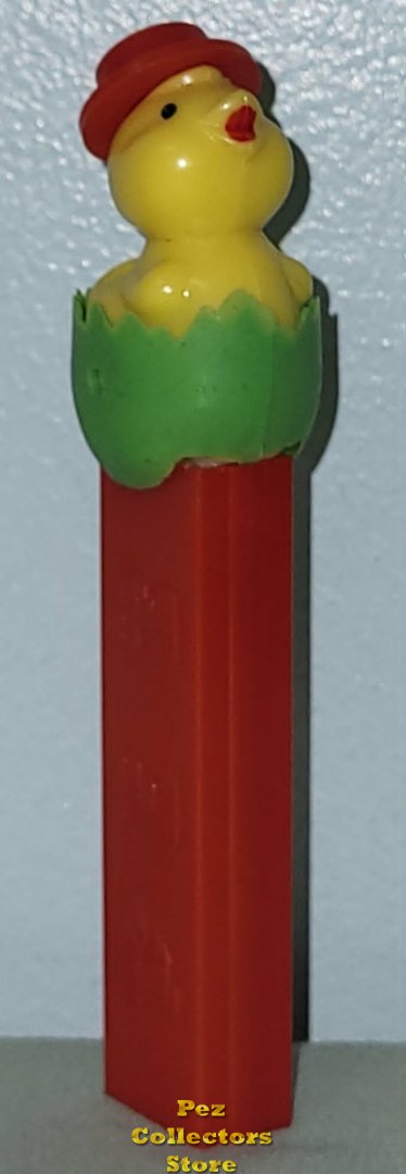 (image for) Chick in Egg Pez Green Soft Shell No Feet Red 3.9 Austria