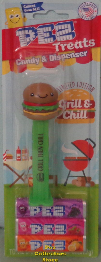 (image for) Exclusive 2023 Grill and Chill Sassy Snack Hamburger Pez MOC