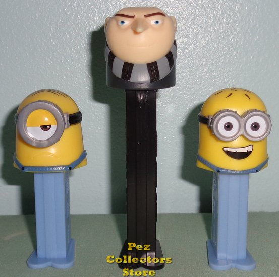 (image for) Despicable Me 3 Gru, mini Jerry and mini Stuart Pez Loose - Click Image to Close