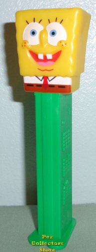 (image for) SpongeBob Pez Euro Half Dressed on Green Stem