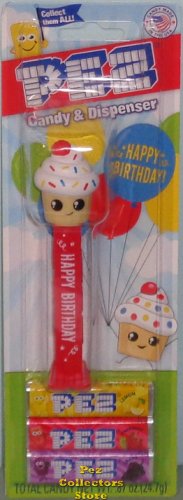 (image for) Happy Birthday Cupcake With Sprinkles PEZ Treats MOC