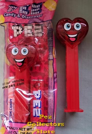 (image for) Happy Red Crystal Heart Valentine's Day 2019 Pez - Click Image to Close