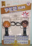 Harry Potter and Hermione Mini Pez Backpack Clips Mint on Card