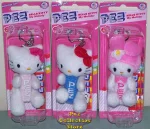 Hello Kitty Plush Pez Key Ring Set of 3 (image for) Hello Kitty Plush Pez Key Ring Set of 3