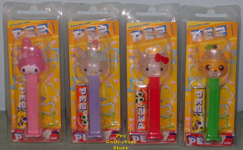 (image for) Original Cloudy Crystal Hello Kitty Pez Set on Japanese Blister