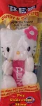 (image for) Pink Flower Pink Stem Hello Kitty Plush Pez Key Ring Mint in Bag