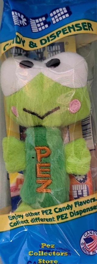 (image for) Keroppi Hello Kitty Plush Pez Key Ring Mint in Bag