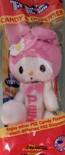 (image for) My Melody Hello Kitty Plush Pez Key Ring Mint in Bag