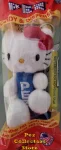 (image for) Red Bow Blue Stem Hello Kitty Plush Pez Key Ring Mint in Bag