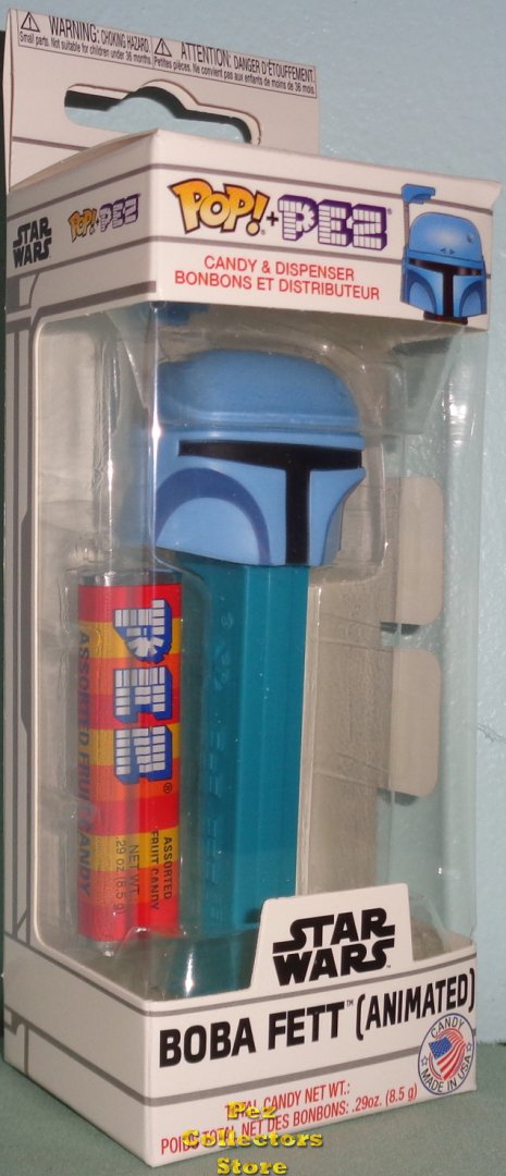 (image for) Star Wars Holiday Boba Fett (Animated) POP!+PEZ - Click Image to Close