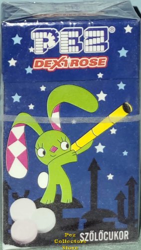 (image for) Hungarian Rabbit with Checkered Ears Pez Dextrose Fruit Mix 30g Box