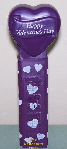 (image for) 2005 HVD Heart Pez Purple printed stem Loose