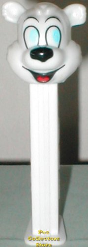 (image for) Icee Polar Bear B Blue Eyes Pez on white Stem