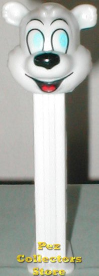 (image for) Icee Polar Bear B Blue Eyes Pez on white Stem