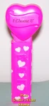 (image for) 2005 I Choose U Heart Pez Neon Pink printed stem Loose