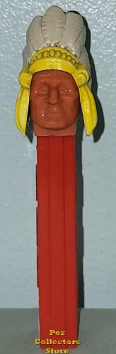 (image for) Indian Chief Brown Face Rubber Headdress Black Tips 2.6 Austria Stem