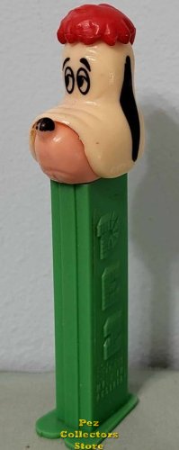(image for) 3.9 Droopy Pez Ivory head Full Hair med Green 1980 MGM Copyright