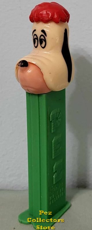 (image for) 3.9 Droopy Pez Ivory head Full Hair med Green 1980 MGM Copyright