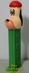 3.9 Droopy Pez Ivory head Full Hair med Green 1980 MGM Copyright