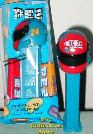 (image for) Jeff Gordon Dupont NASCAR Driver Helmet Pez MIB - Click Image to Close