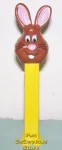 (image for) Jeffrey Dylan's Candy Chocolate Bunny Pez on Yellow Stem