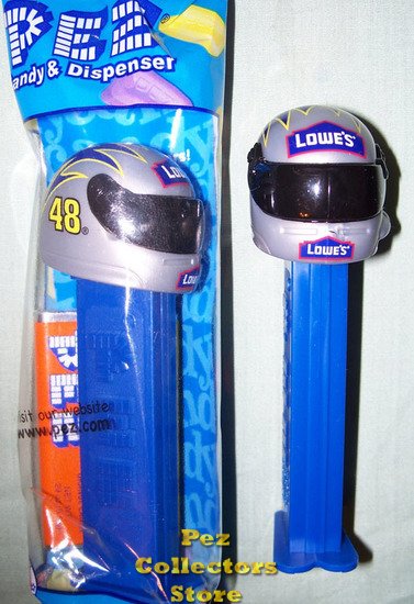 (image for) Jimmie Johnson Lowes 48 NASCAR Driver Helmet Pez MIB - Click Image to Close