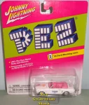 (image for) Johnny Lightning Pez Bride 1965 Ford Mustang Convertible MOC