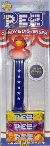 (image for) Exclusive Limited Edition 4th of July Red White and Blue Ducky Pez MOC!