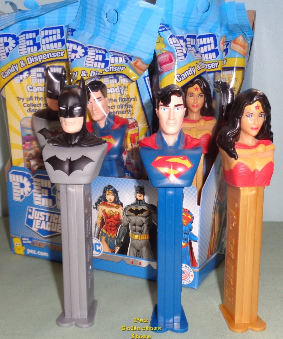 (image for) 2020 Justice League Batman, Superman and Wonder Woman Pez - Click Image to Close