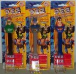 Superman, Batman, Green Lantern Justice League Pez Set of 3 MOC