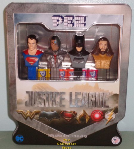 (image for) Justice League Pez Gift Tin with Exclusive Cyborg