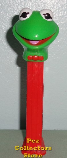 (image for) Kermit with Bow Tie Series 1 Muppets Pez on Red Stem Loose - Click Image to Close
