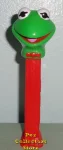Kermit with Bow Tie Series 1 Muppets Pez on Red Stem Loose
