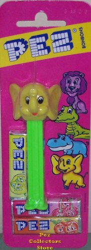 (image for) Kooky Zoo Elephant Pez mint on European Card