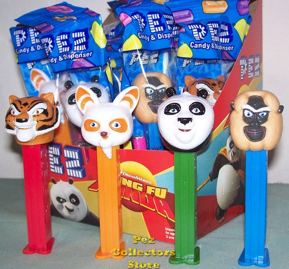 (image for) Kung Fu Panda Pez DreamWorks Set of 4 MIB