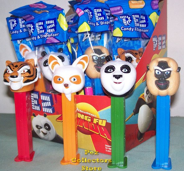 (image for) Kung Fu Panda Pez DreamWorks Set of 4 MIB - Click Image to Close