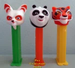 European Kung Fu Panda 3 Pez Set of 3 Loose Po Tigress and Shifu