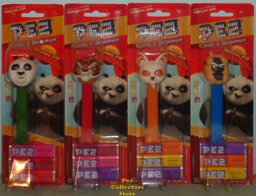 (image for) Kung Fu Panda Pez Set of 4 Mint on Cards
