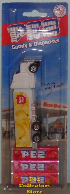 (image for) Kwik Trip Banana Truck Rig Promotional Pez MOC - Click Image to Close